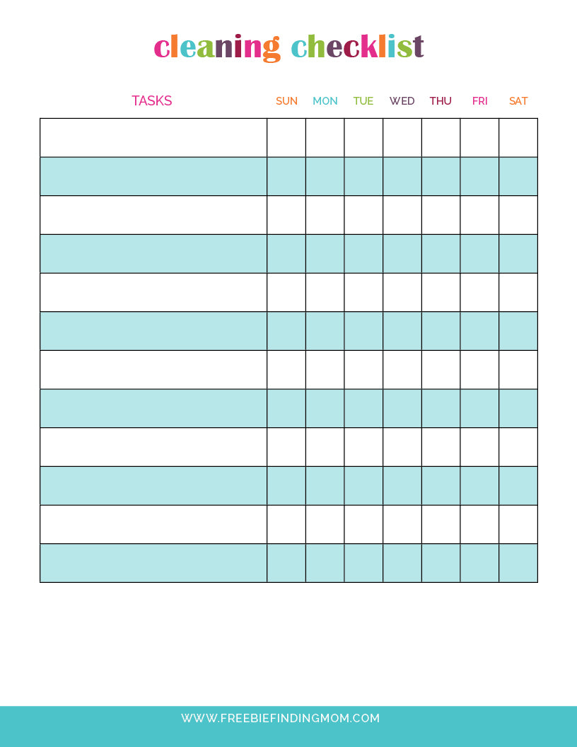 Cleaning Checklist Bundle (29 Pages)