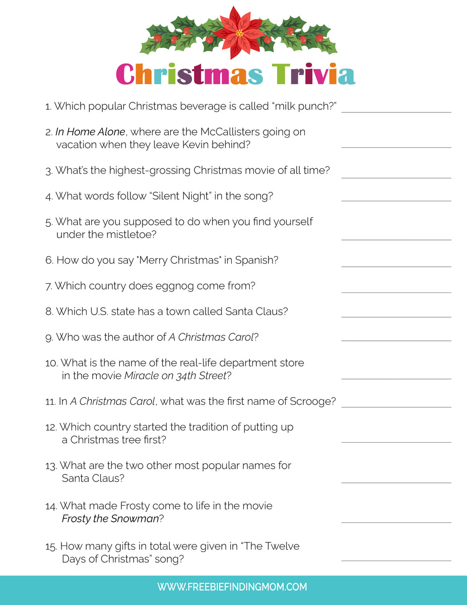 Christmas Trivia Questions And Answers christmas-trivia-questions-and-answers