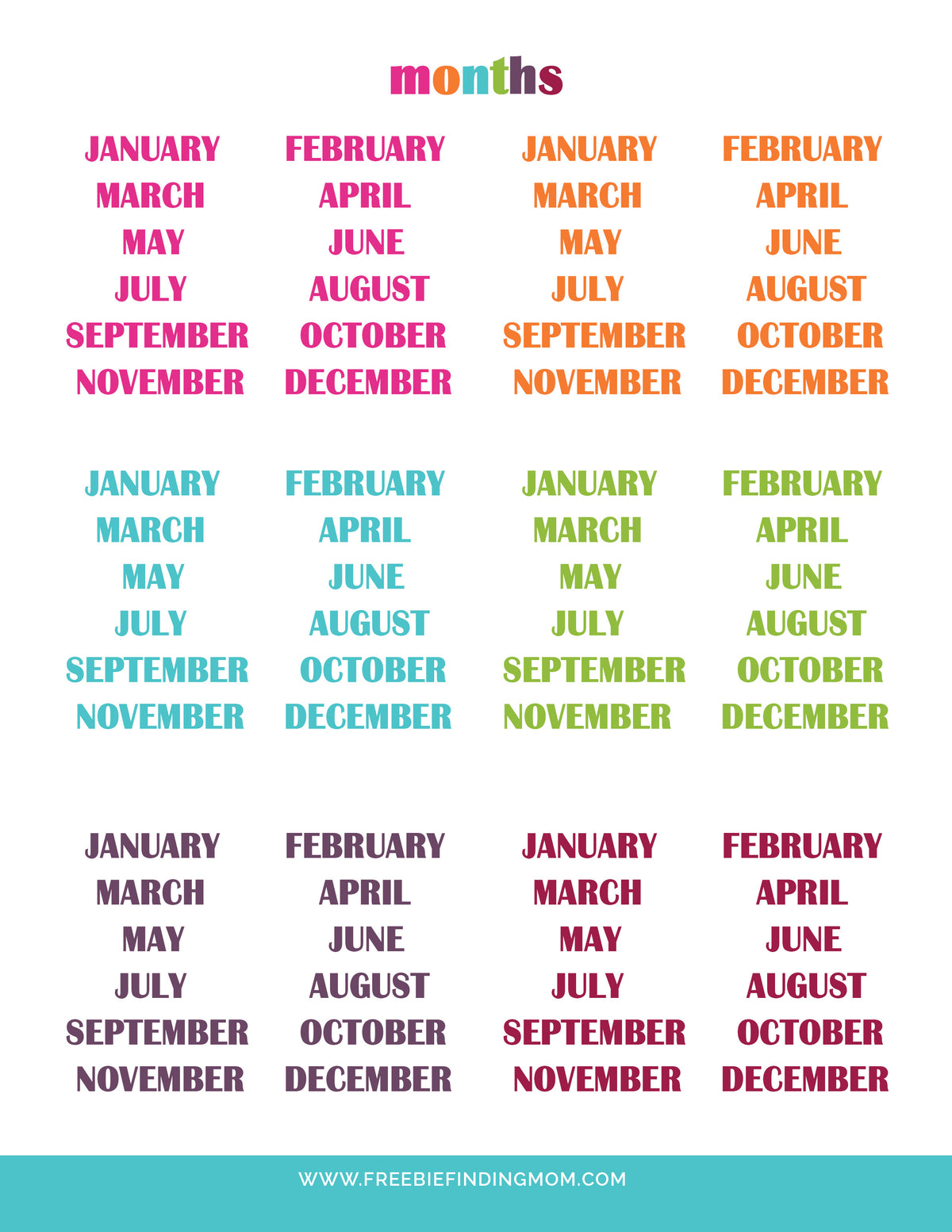 Monthly Planner Stickers