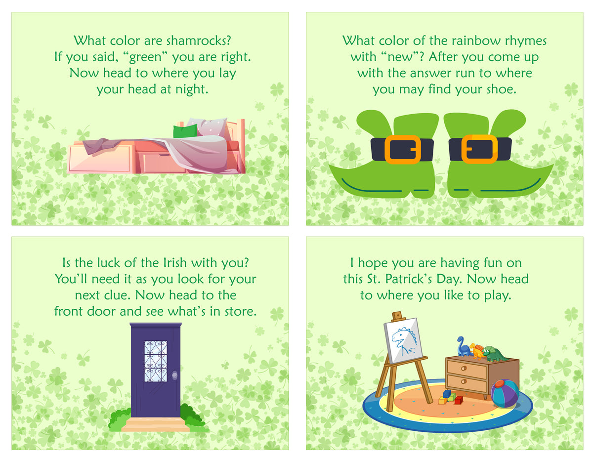 st-patrick-s-day-scavenger-hunt for Free Printable Leprechaun Scavenger Hunt Clues St. Patrick's Day Scavenger Hunt for Free Printable Leprechaun Scavenger Hunt Clues
