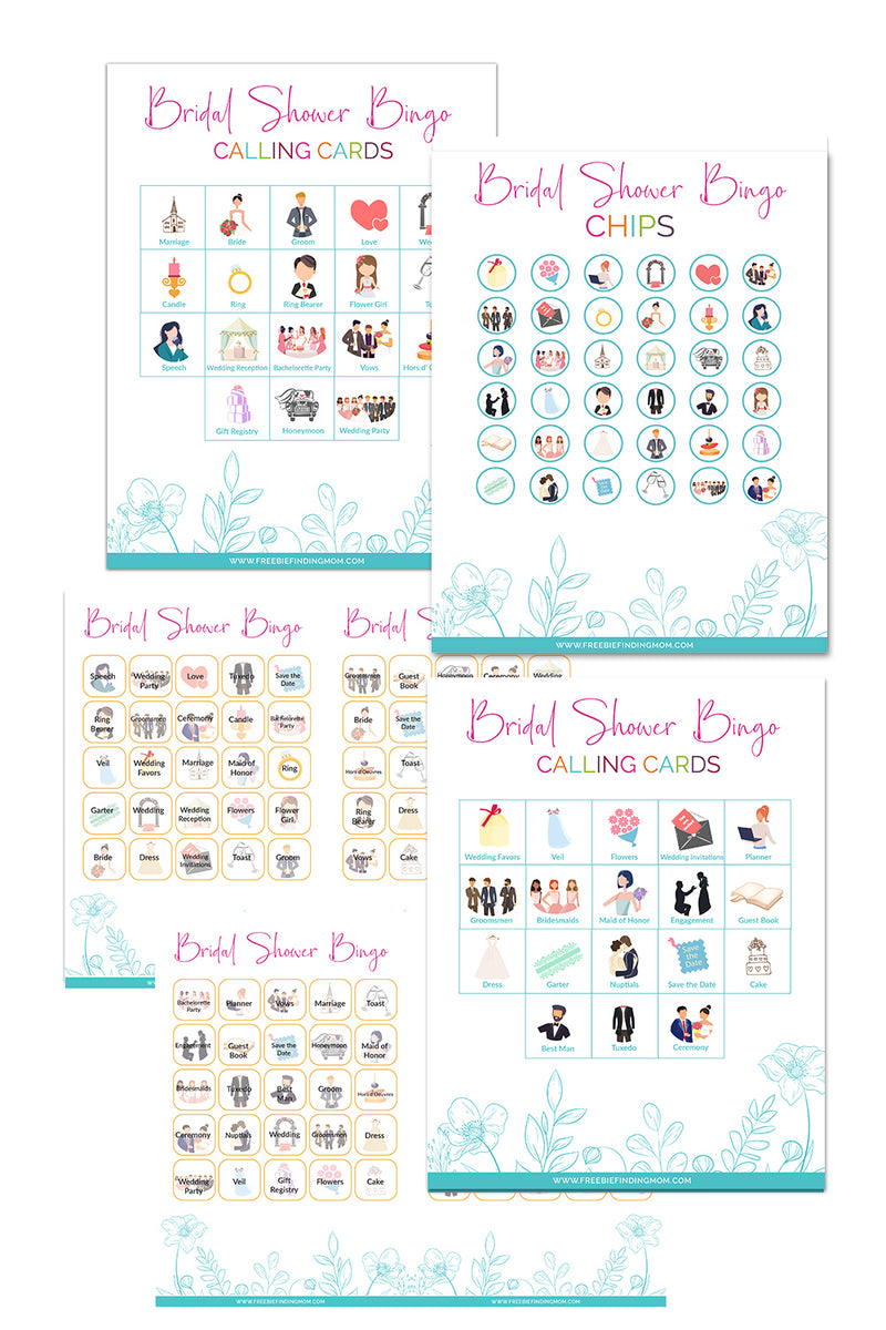 bridal-shower-bingo-game-30-cards-included for Free Printable Bridal Shower Bingo Games Bridal Shower Bingo Game (30 Cards Included) for Free Printable Bridal Shower Bingo Games