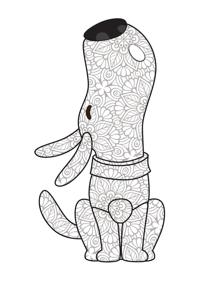 get well soon puppy coloring pages