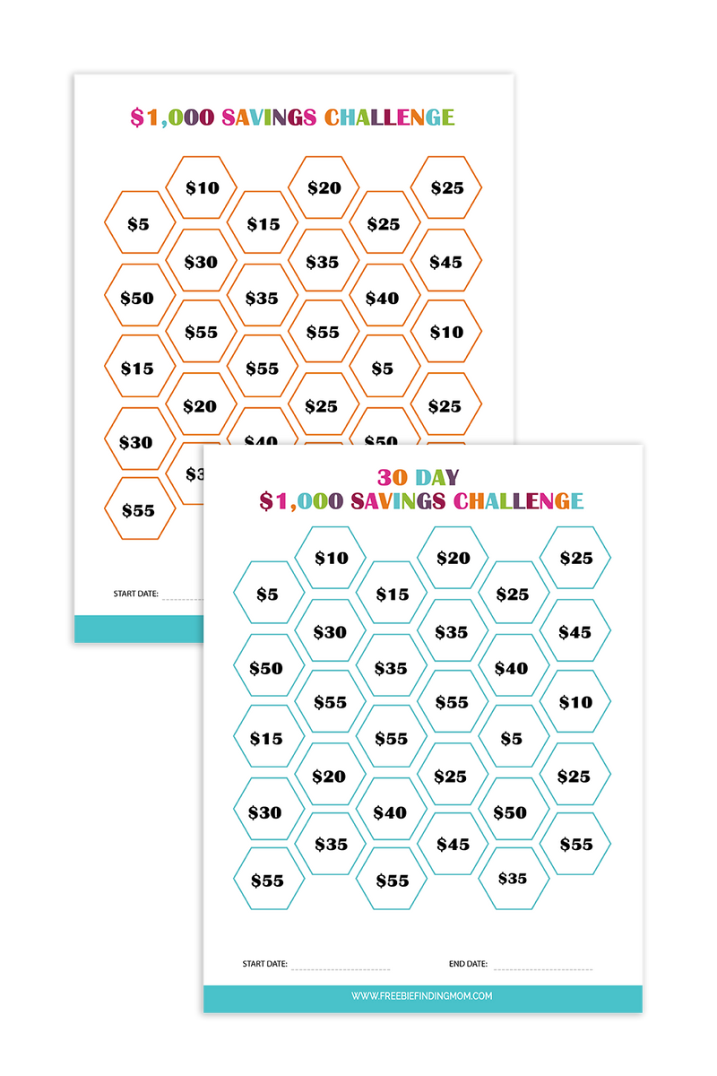 Money Saving Challenges (2 Templates)