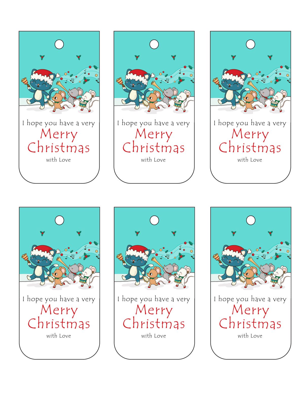 Christmas Tags Bundle (6 Styles Included)