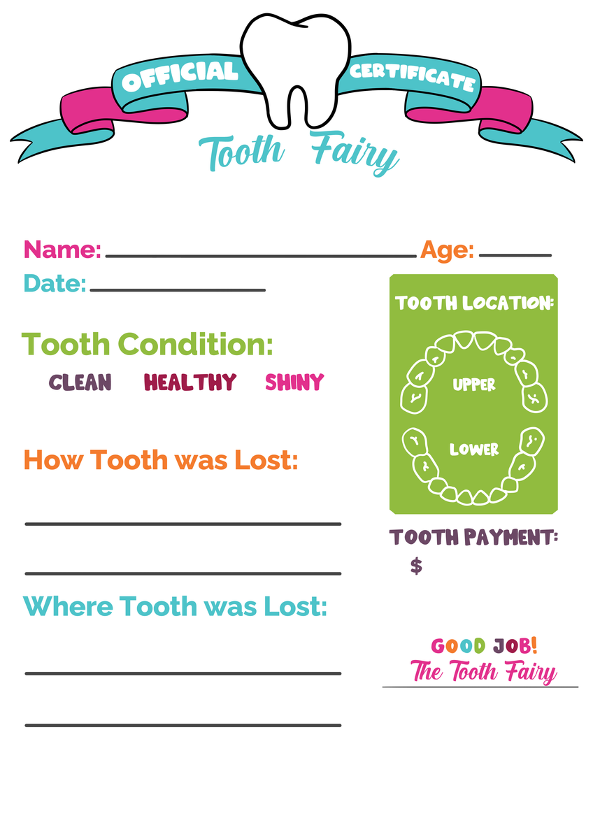 tooth-fairy-certificate for Free Printable Lost First Tooth Certificate Tooth Fairy Certificate for Free Printable Lost First Tooth Certificate