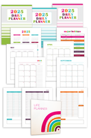 2025 Daily Planner Pages + Life Planner Binder