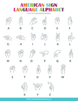 American Sign Language Alphabet Chart