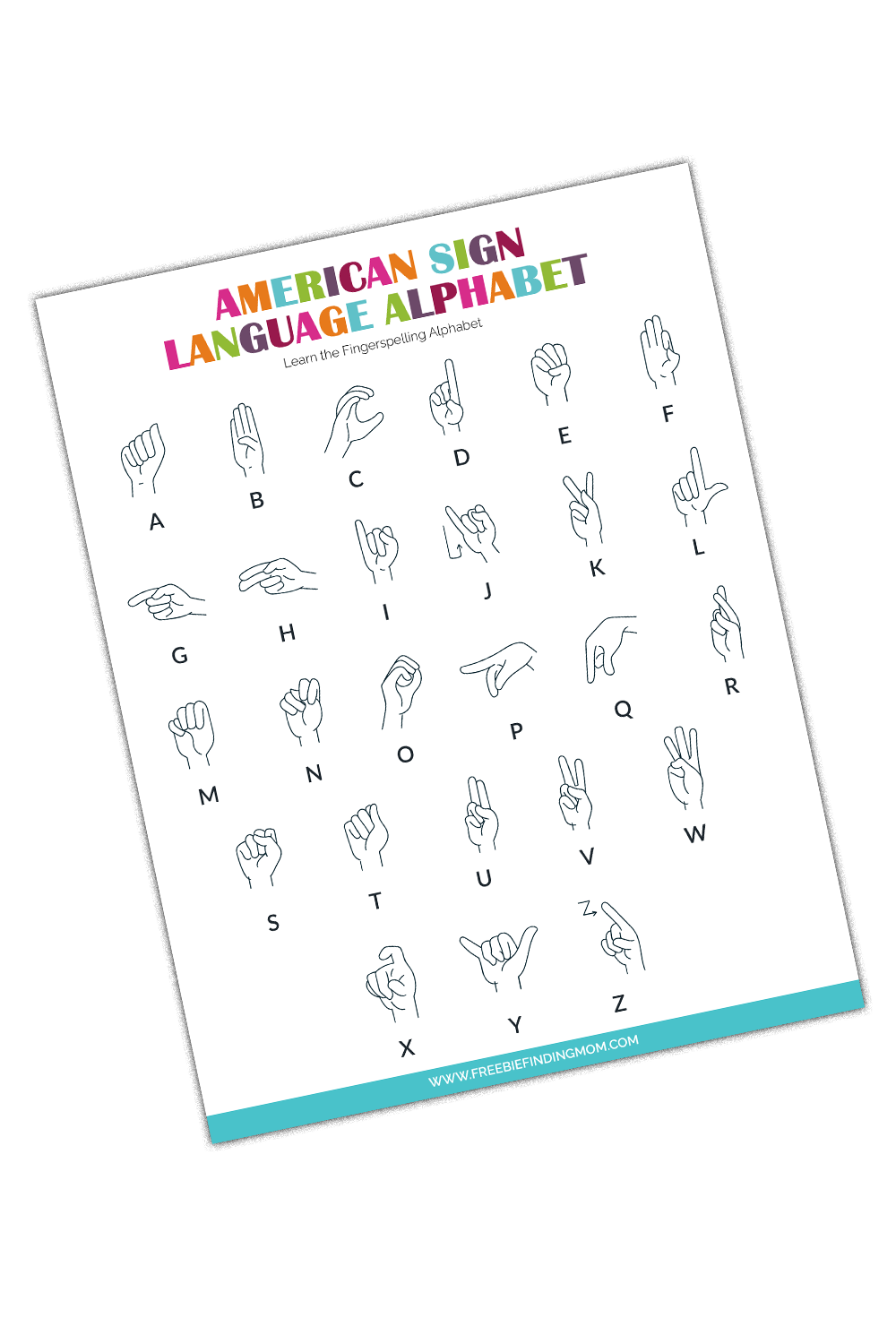 American Sign Language Alphabet Chart for Asl Alphabet Chart Printable Free