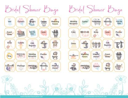 Bridal Shower Games (6 Games)