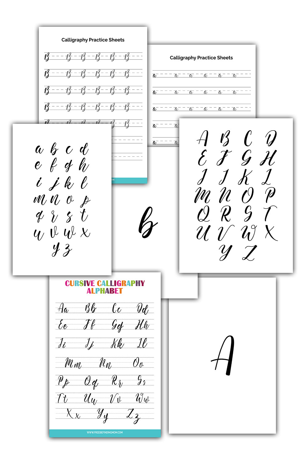 Cursive Calligraphy Alphabet Cursive Letter A To Z | Free Cursive