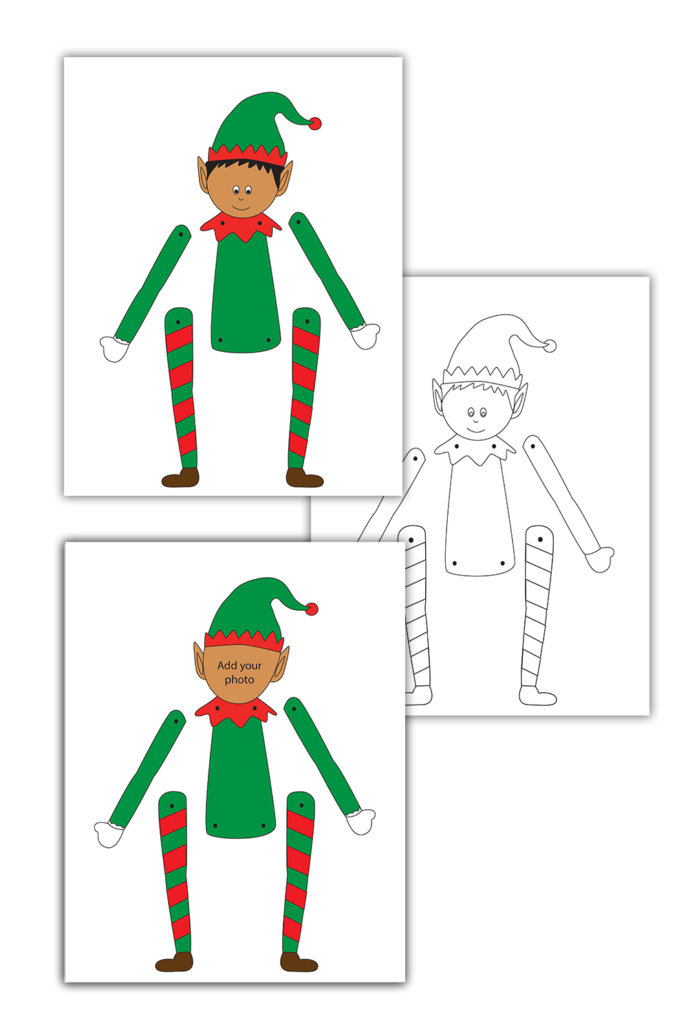 Elf Templates - Dark (3 Pages)