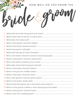 6 Bridal Shower Games