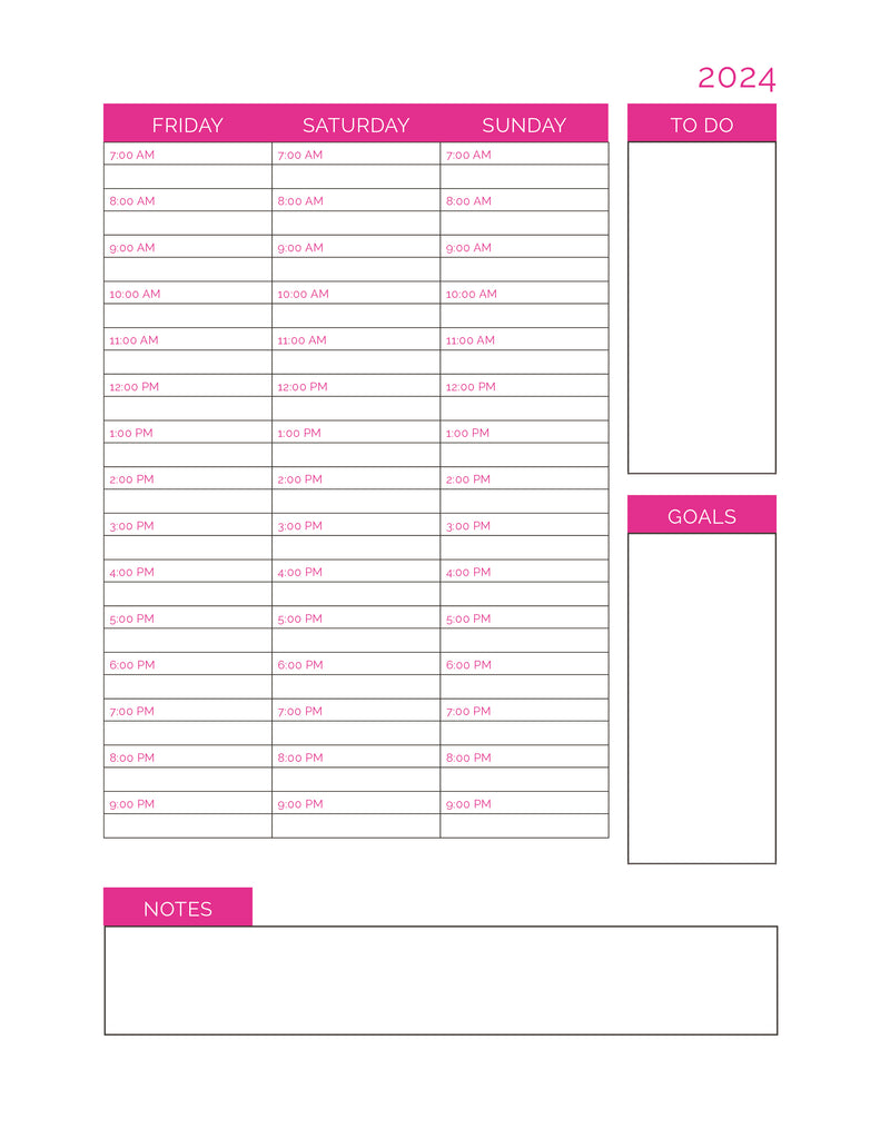 2024 Daily Planner Pages + Life Planner Binder – Freebie Finding Mom