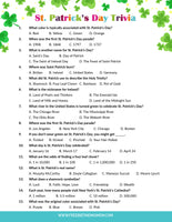 St. Patrick's Day Trivia Questions and Answers