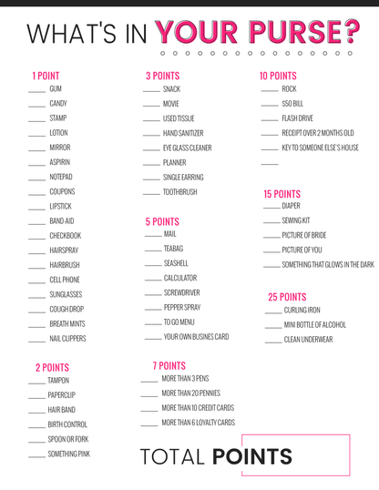 Bridal Shower Games (6 Games)