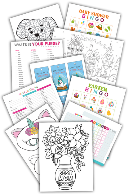 The Ultimate Printables Vault – 1,120+ Printable Pages for Kids, Budgeting, & Organization
