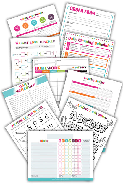 The Ultimate Printables Vault – 1,120+ Printable Pages for Kids, Budgeting, & Organization