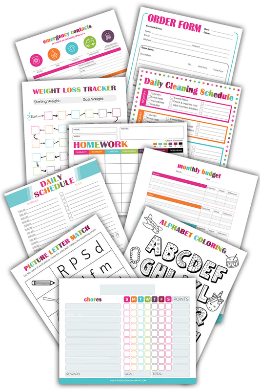 The Ultimate Printables Vault – 1,120+ Printable Pages for Kids, Budgeting, & Organization