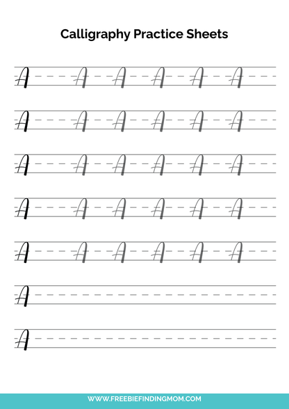 Cursive Calligraphy Writing Bundle (107 Pages)