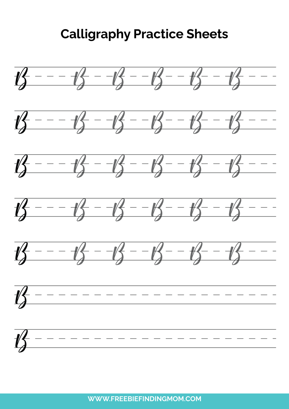 Cursive Calligraphy Writing Bundle (107 Pages)