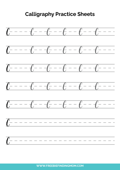 Cursive Calligraphy Writing Bundle (107 Pages)