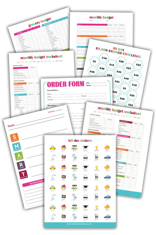 Family Financial Freedom Bundle (26 Pages)