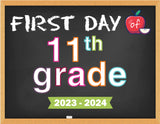 2023-2024 First Day of School Signs (Chalkboard Style)