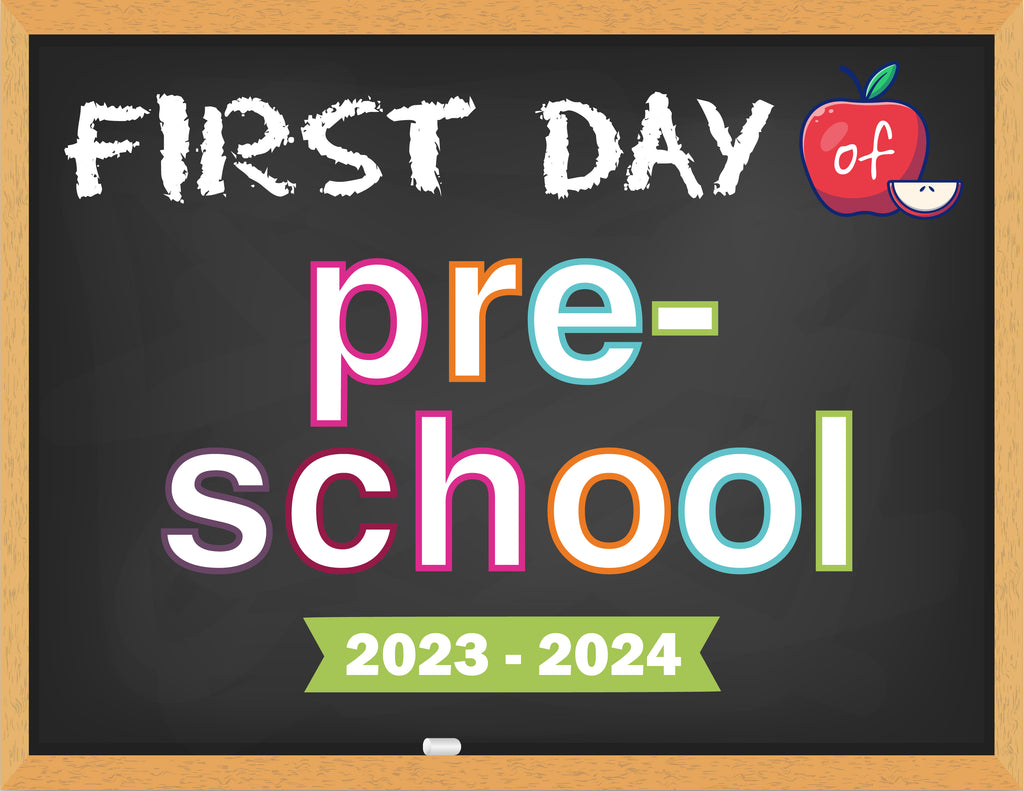 First Day of School Sign Printable (Chalkboard Style) – Freebie Finding Mom