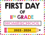 2023-2024 First Day of School Signs (Including Homeschool)