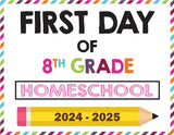 2024-2025 First Day of School Signs (Including Homeschool)