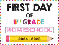 2024-2025 First Day of School Signs (Including Homeschool)