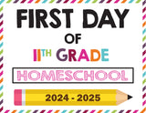 2024-2025 First Day of School Signs (Including Homeschool)