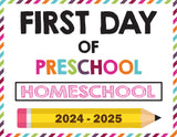 2024-2025 First Day of School Signs (Including Homeschool)