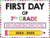 2024-2025 First Day of School Signs (Including Homeschool)