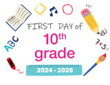 2024-2025 First Day of School Signs