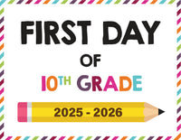 2025-2026 First Day of School Signs (Including Homeschool)
