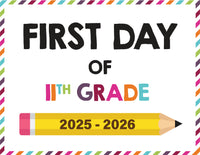 2025-2026 First Day of School Signs (Including Homeschool)