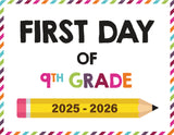 2025-2026 First Day of School Signs (Including Homeschool)