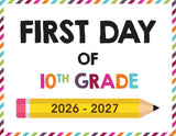2026-2027 First Day of School Signs (Including Homeschool)
