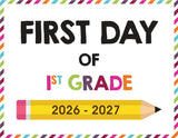 2026-2027 First Day of School Signs (Including Homeschool)
