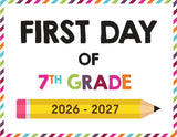 2026-2027 First Day of School Signs (Including Homeschool)