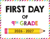 2026-2027 First Day of School Signs (Including Homeschool)