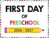 2026-2027 First Day of School Signs (Including Homeschool)