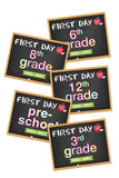 2026 - 2027 First Day of School Signs (Chalkboard Style)