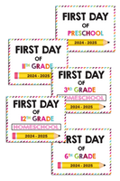 2024-2025 First Day of School Signs (Including Homeschool)