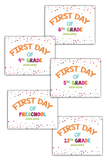 2024-2025 First Day of School Signs