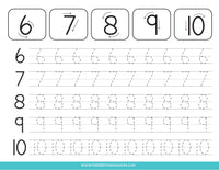 7 Tracing Numbers Worksheets