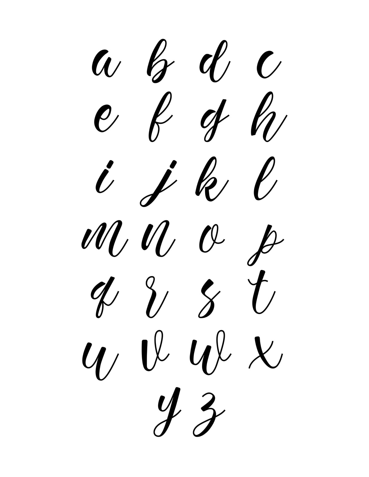 Cursive Calligraphy Writing Bundle (107 Pages)