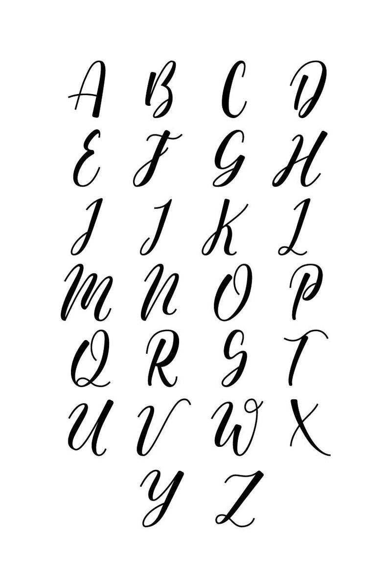 Easy Calligraphy Capital Letters | carolinarivera.com