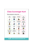 Class Scavenger Hunt